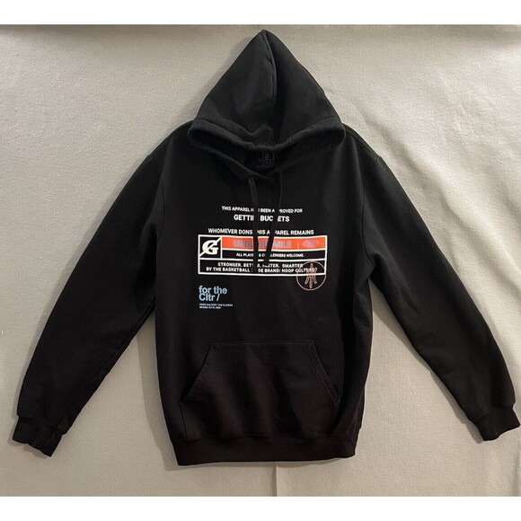 Hoop Culture Unguardable Men's Large Black Sweatshirt Hoodie Basketball - Picture 1 of 7